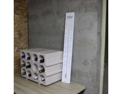 Thermomètre en métal géant 90 cm Déco