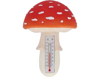 Thermomètre en résine Amanite