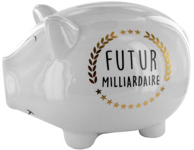 Tirelire cochon XXL Futur milliardaire