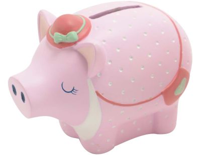 I-total Tirelire cochon incassable - Tirelire -PVC - pédagogique - Tirelire  rose