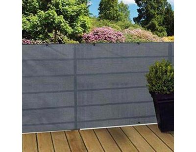 Toile brise-vue haute densité grise (2 x 25 m)