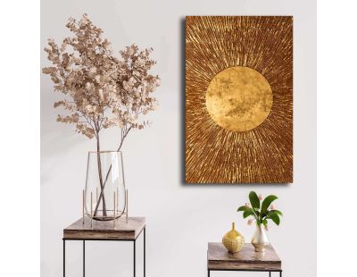 Toile décorative Gold sun 45 x 70 cm