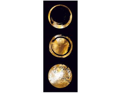 Toile décorative Golden circle 30 x 80 cm