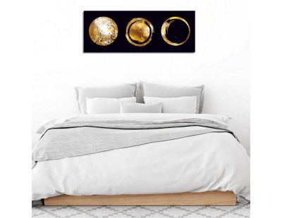 Toile décorative Golden circle 30 x 80 cm