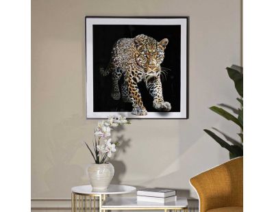 Toile décorative avec cadre Jaguar 82 x 4 x 82 cm (Modèle 1)
