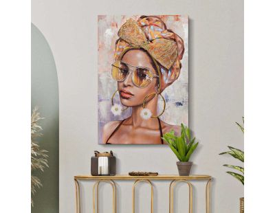 Toile décorative fait main Jennifer 70 x 30 x 100 cm