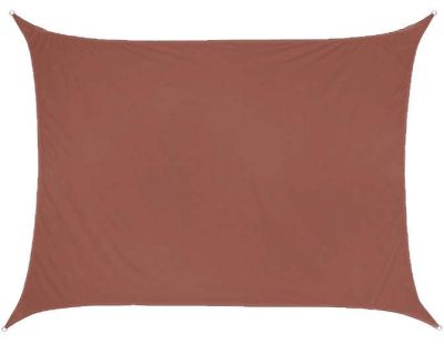 Toile d'ombrage rectangulaire 4 x 3 mètres (Terracotta)