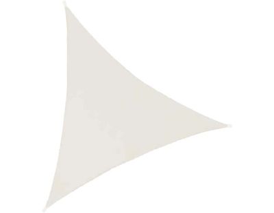 Toile d'ombrage triangulaire 3 mètres (Blanc gardenia)