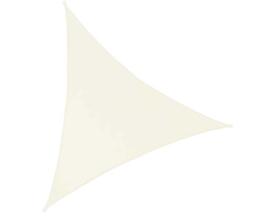 Toile d'ombrage triangulaire 3 mètres (Blanc cassé)