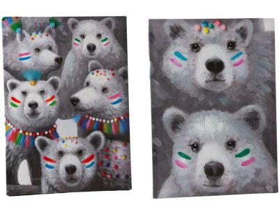 Toiles ours apaches 50 x 70 cm (Lot de 2)