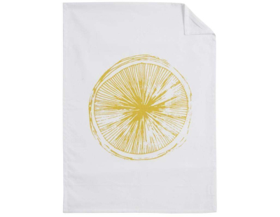 Torchon de cuisine en coton Citron (Lot de 2)