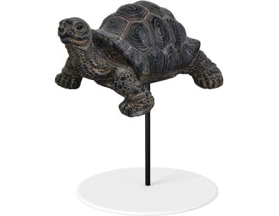 Tortue en résine 10 x 7 x 5 cm sur socle