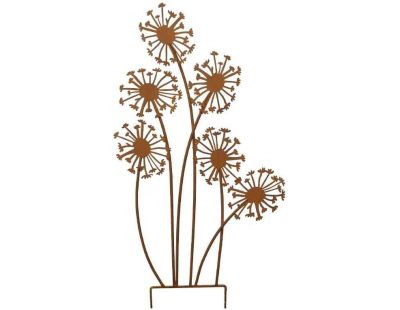 Tuteur décoratif en fer Fleurs 42 x 85 cm
