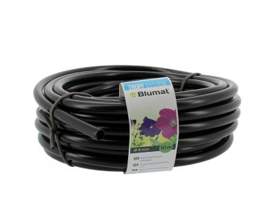 Tuyau d'alimentation noir 8mm -en rouleau de 10 mètres