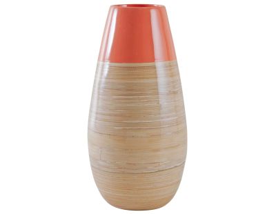 Vase en bambou laqué