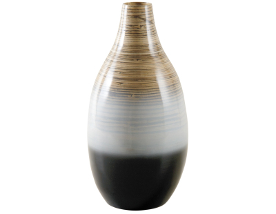 Vase bambou laqué