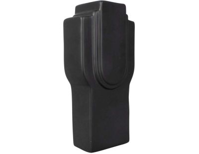 Vase en céramique Art rectangles 23 cm (Noir)