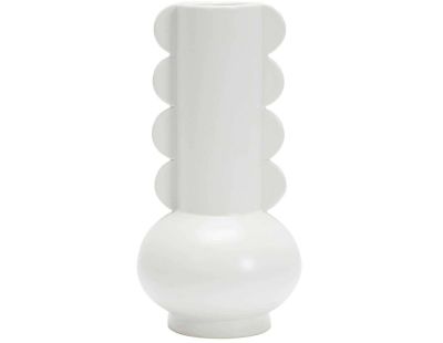 Vase en céramique 8 x 15 cm Lola (Blanc)