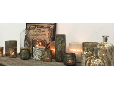 Vase flacon en verre antique Exo