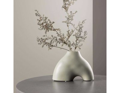 Vase en grès Kento (Gris clair)