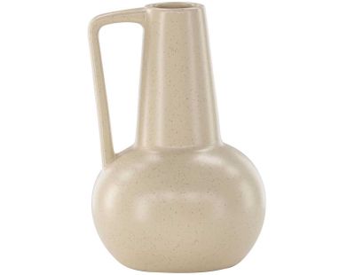 Vase en grès Lane (Beige et noir)