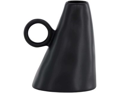 Vase en grès Ovy (Noir)