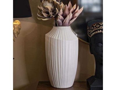 Vase en magnésie Ice  28.5 x 50.5 cm