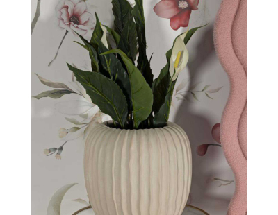Vase en magnésie Mist (26.5 x 26 cm)