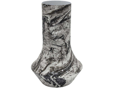Vase en métal Mosaic Marble (Blanc)