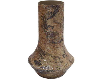 Vase en métal Mosaic Marble (Marron)