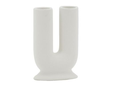 Vase en porcelaine U (Blanc)