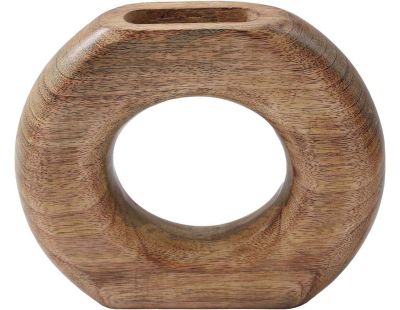 Vase rond en bois de manguier