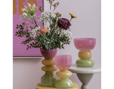 Vase en verre Funky Vibes (Taille 2 : 18 x 20,5 cm)