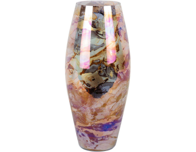 Vase en verre Melange Cone (Marron)