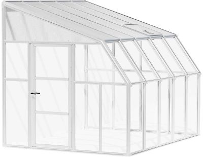 Véranda en aluminium blanc et polycarbonate Sun Room II (8.3m²)