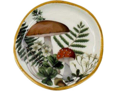 Vide poche en métal 15 cm Champignons