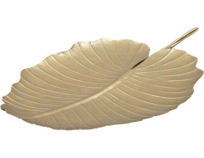 Vide-poche en métal feuille Glam (Modèle 1)