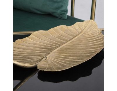 Vide-poche en métal feuille Glam (Modèle 1)