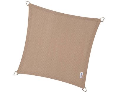 Voile d'ombrage carrée Coolfit sable (5 x 5 m)