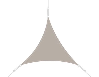 Voile d'ombrage triangle 3 x 3 x 3m (Taupe)