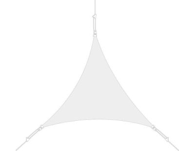 Voile d'ombrage triangle 3 x 3 x 3m (Blanc)