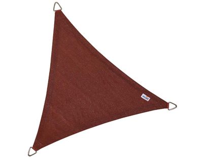 Voile d'ombrage triangulaire Coolfit terracotta (5 x 5 x 5 m)