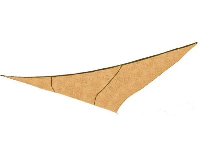 Voile d'ombrage triangulaire en jute (3.60 m)