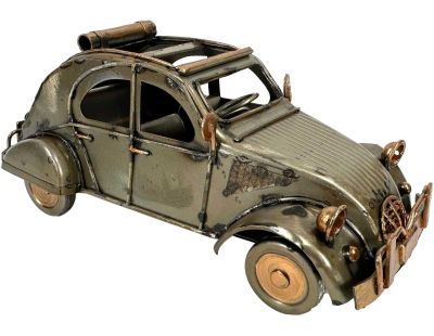 Voiture décorative en métal 2V