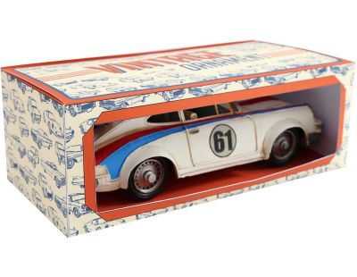 Voiture de sport vintage en métal 32 x 10.5 x 14 cm