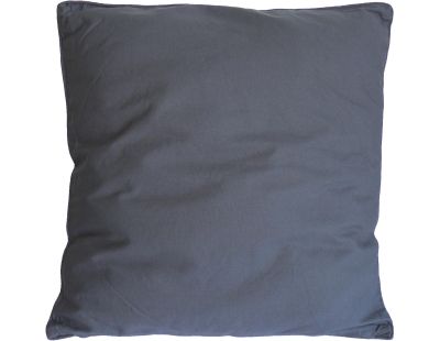 Coussin en coton coloré Salsa 45 cm (Gris anthracite)