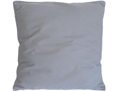 Coussin en coton coloré Salsa 60 cm (Gris Clair)