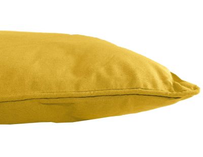 Coussin en coton coloré Salsa 45 cm (Jaune moutarde)