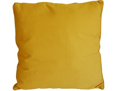 Coussin en coton coloré Salsa 60 cm (Jaune Moutarde)