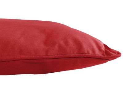 Coussin en coton coloré Salsa 45 cm (Rouge)